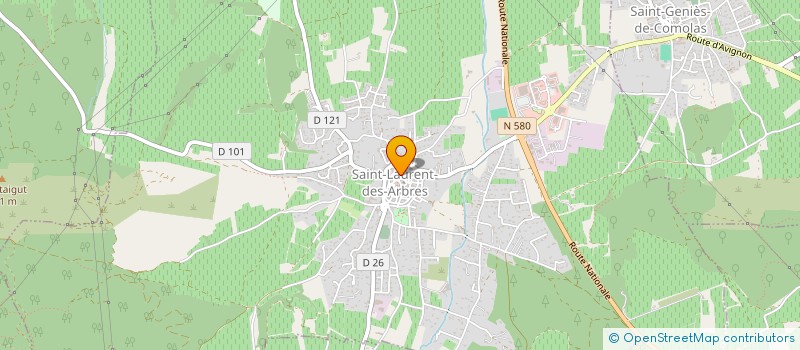 localisation de l'entreprise SCEA DU DOMAINE DE BALAZET à SAINT-LAURENT-DES-ARBRES