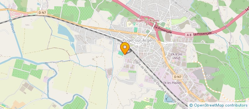 localisation de l'entreprise SCEA DU DOMAINE DE CABRAN  PUGET-SUR-ARGENS