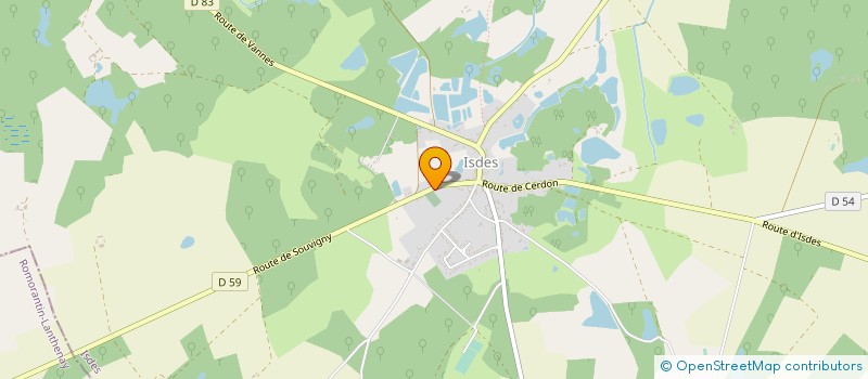 localisation de l'entreprise SCEA DU DOMAINE DE CHAMPS à ISDES