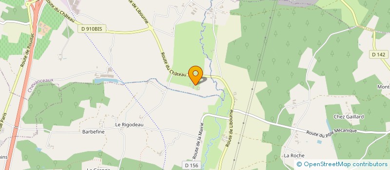 localisation de l'entreprise SCEA DU DOMAINE DE CHAUX  CHEVANCEAUX