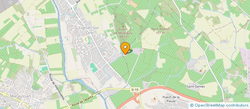 localisation de l'entreprise SCEA DU DOMAINE DE FRAUZIL  BEZIERS