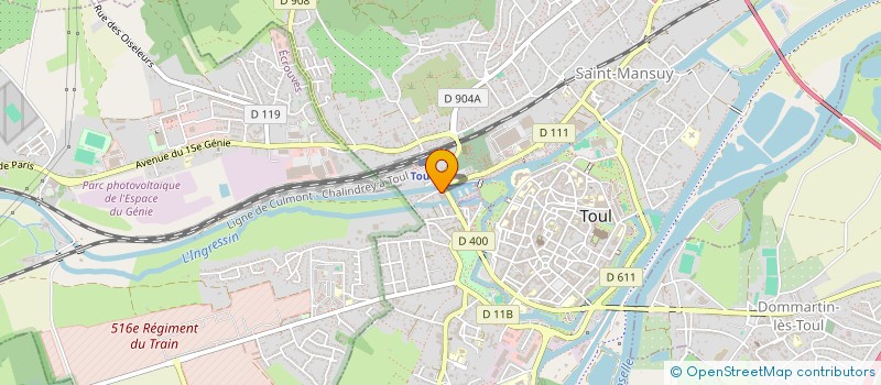 localisation de l'entreprise SCEA DU DOMAINE DE L'AMBROISIE  TOUL