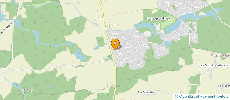 localisation de l'entreprise SCEA DU DOMAINE DE LA JACQUEMINIERE à COURTENAY