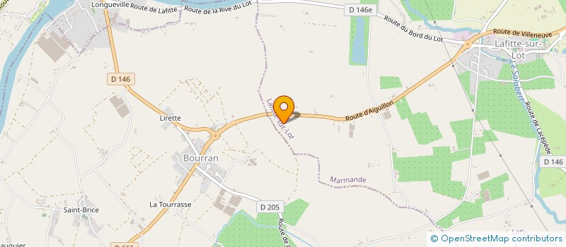 localisation de l'entreprise SCEA DU DOMAINE DE POUDEPE  LAFITTE-SUR-LOT