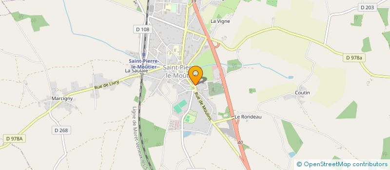 localisation de l'entreprise SCEA DU DOMAINE DE PRUNEVAUX  SAINT-PIERRE-LE-MOUTIER