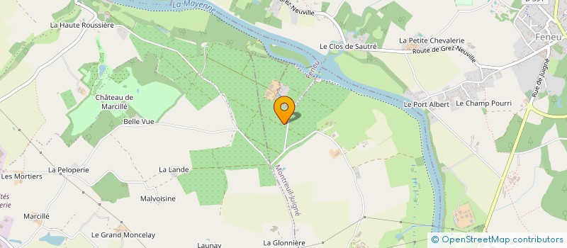 localisation de l'entreprise SCEA DU DOMAINE DE VAULEARD  FENEU