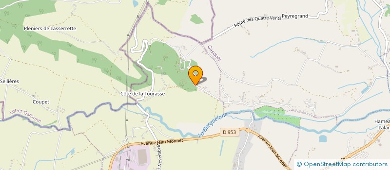 localisation de l'entreprise SCEA DU DOMAINE DES BRAUX  MONTJOI