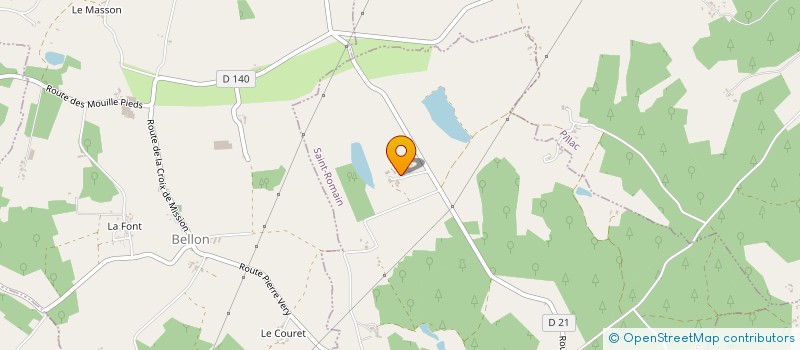 localisation de l'entreprise SCEA DU DOMAINE DU CLUZEAU à SAINT-ROMAIN