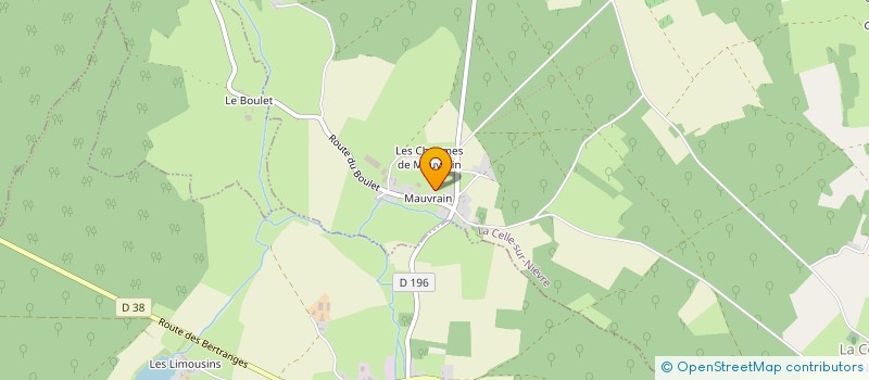 localisation de l'entreprise SCEA DU DOMAINE DU PUITS DE COMPOSTELLE à LA CELLE-SUR-NIEVRE