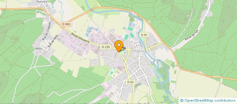 localisation de l'entreprise SCEA DU DOMAINE JEAN COLLET ET FILS à CHABLIS