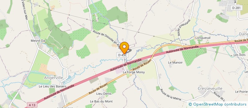 localisation de l'entreprise SCEA DU DOUET DE LA FONTAINE à DOUVILLE-EN-AUGE