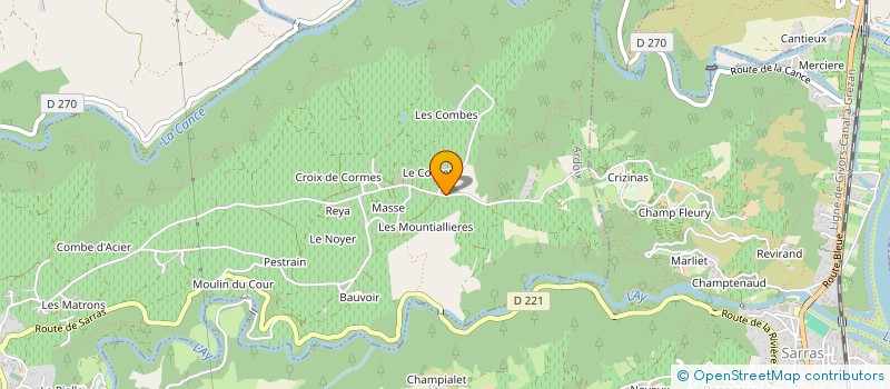 localisation de l'entreprise SCEA DU FAGOTIER  ARDOIX