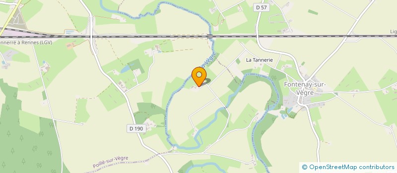 localisation de l'entreprise SCEA DU FLESSIER  ASNIERES SUR VEGRE