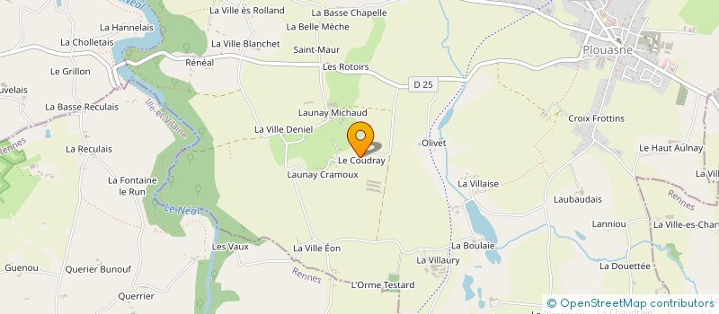 localisation de l'entreprise SCEA DU GRAND COUDRAY à PLOUASNE