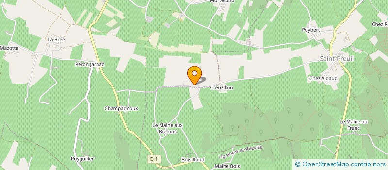 localisation de l'entreprise SCEA DU GRAND NOYER à ANGEAC-CHAMPAGNE