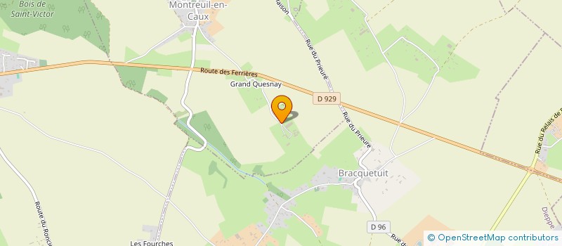 localisation de l'entreprise SCEA DU GRAND QUESNAY  MONTREUIL-EN-CAUX