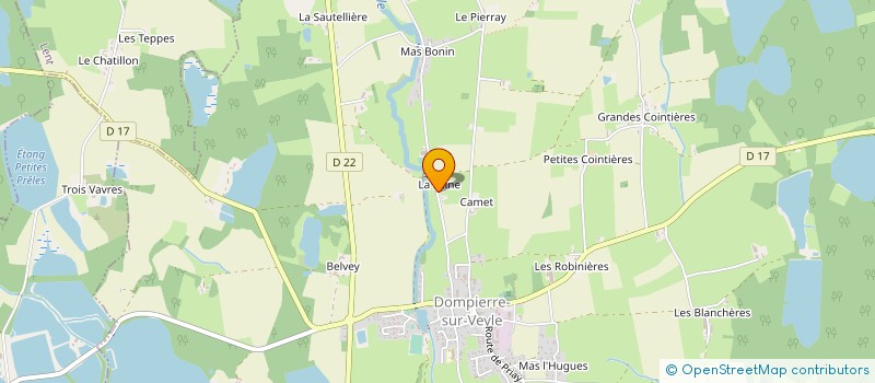 localisation de l'entreprise SCEA DU GRAND ROMANS à SAINT-ANDRE-LE-BOUCHOUX