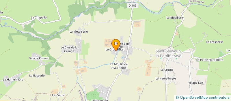 localisation de l'entreprise SCEA DU GRAND TRAIT à SAINT-JEAN-DES-CHAMPS