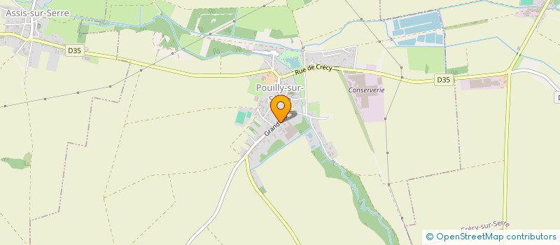 localisation de l'entreprise SCEA DU GRAND VIGO  POUILLY-SUR-SERRE