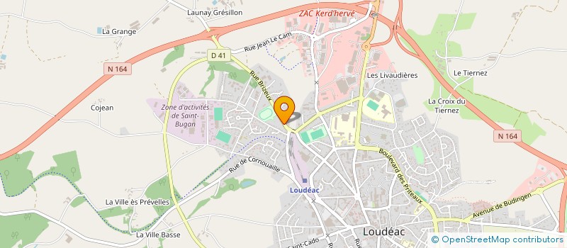 localisation de l'entreprise SCEA DU GRAVELET à LOUDEAC