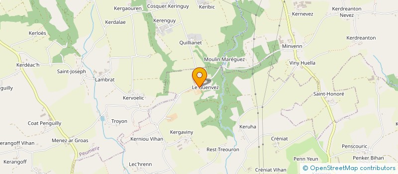 localisation de l'entreprise SCEA DU GWENVES  PLONEOUR-LANVERN