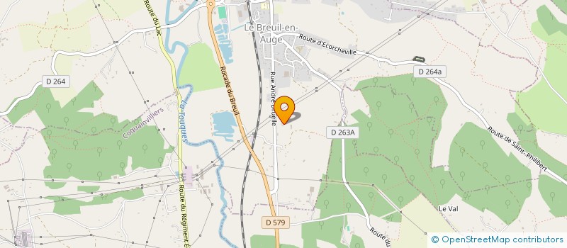 localisation de l'entreprise SCEA DU HARAS DE MONLION  LE BREUIL-EN-AUGE