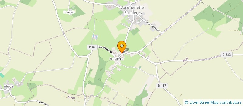 localisation de l'entreprise SCEA DU HAUT DES VIGNES  VACQUERIETTE-ERQUIERES