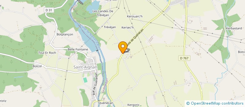 localisation de l'entreprise SCEA DU HAUT KERIEL à GUERLEDAN
