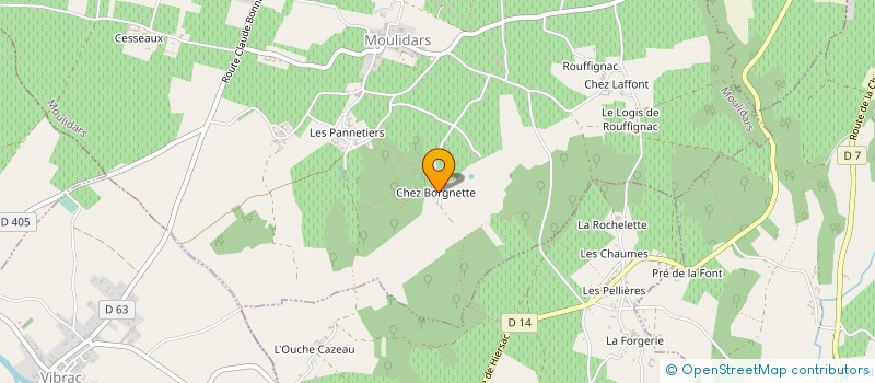 localisation de l'entreprise SCEA DU JAUNET à CHAMPMILLON