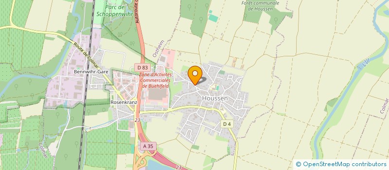 localisation de l'entreprise SCEA DU KREUTZWEG  HOUSSEN