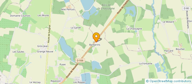 localisation de l'entreprise SCEA DU LAC  ROMANS