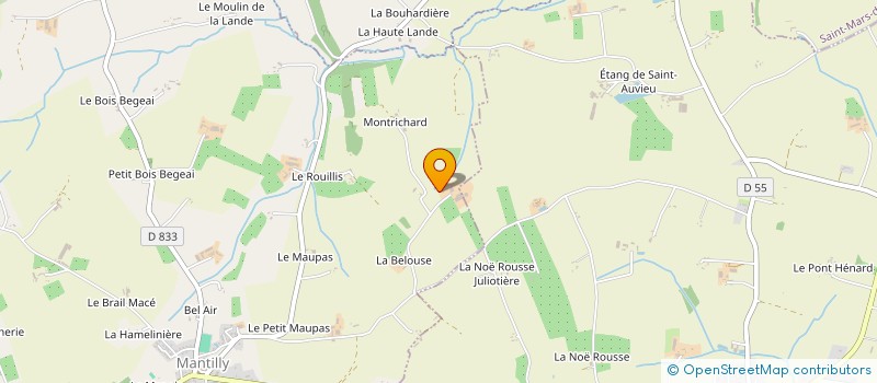 localisation de l'entreprise SCEA DU LANGLAIS à MANTILLY