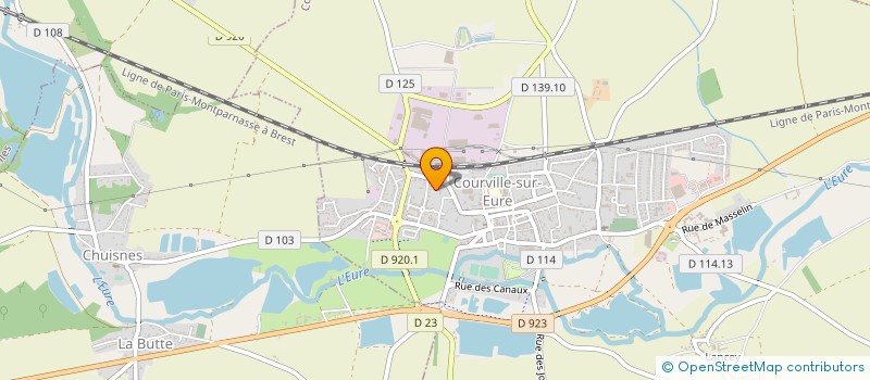 localisation de l'entreprise SCEA DU LIEUL (COOLEN) à COURVILLE-SUR-EURE