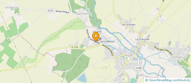 localisation de l'entreprise SCEA DU LOGIS DE GERMEVILLE à ORADOUR