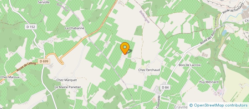 localisation de l'entreprise SCEA DU LOGIS DE L'AJASSON à BELLEVIGNE