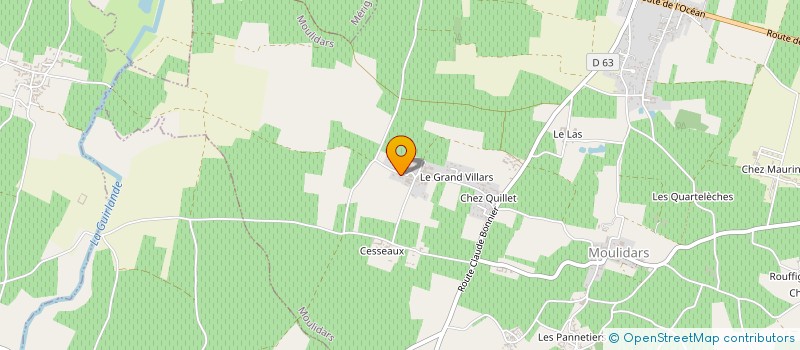localisation de l'entreprise SCEA DU LOGIS DE LIGNOLLE à MOULIDARS