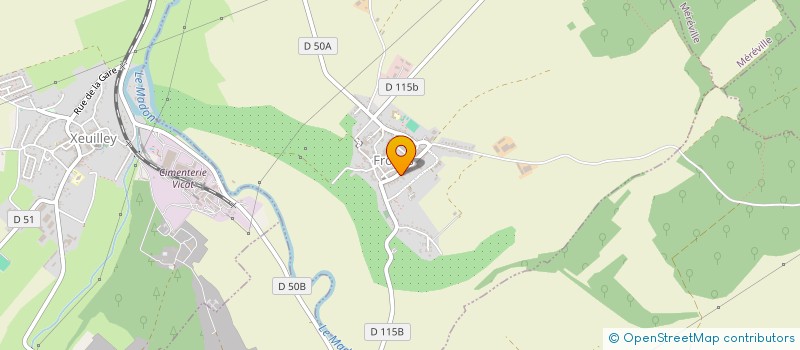 localisation de l'entreprise SCEA DU MADON  FROLOIS