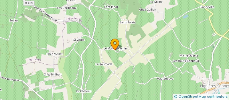 localisation de l'entreprise SCEA DU MAINE CHEMIN à LIGNIERES-AMBLEVILLE