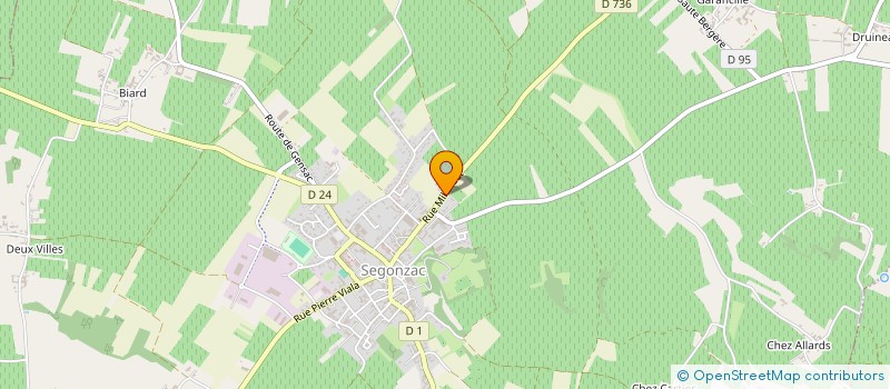 localisation de l'entreprise SCEA DU MAINE MOREAU à SEGONZAC