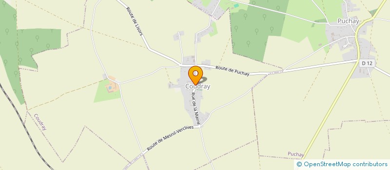localisation de l'entreprise SCEA DU MANOIR  COUDRAY