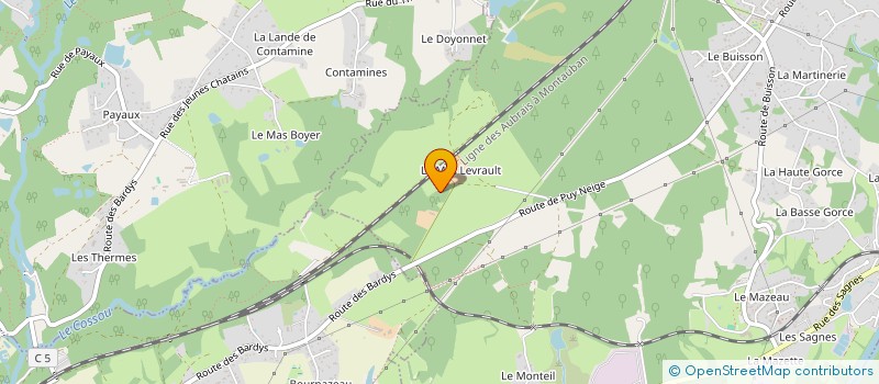 localisation de l'entreprise SCEA DU MAS LEVRAULT  SAINT-PRIEST-TAURION