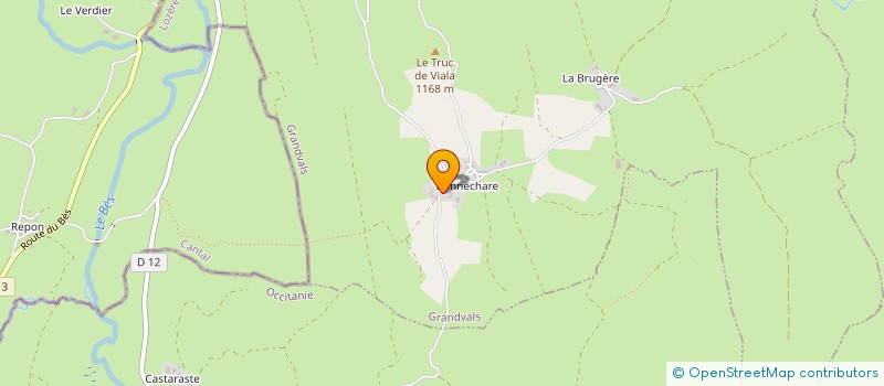 localisation de l'entreprise SCEA DU MAZUC  RECOULES D'AUBRAC