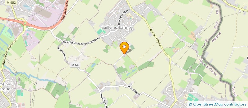 localisation de l'entreprise SCEA DU MAZY  SAILLY-LEZ-LANNOY