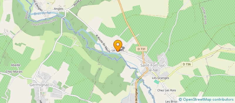 localisation de l'entreprise SCEA DU MENIS à SAINT-FORT-SUR-LE-NE