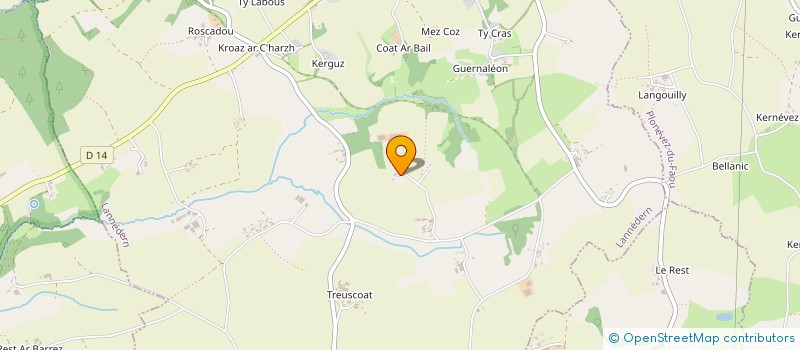localisation de l'entreprise SCEA DU MERDY  LANNEDERN