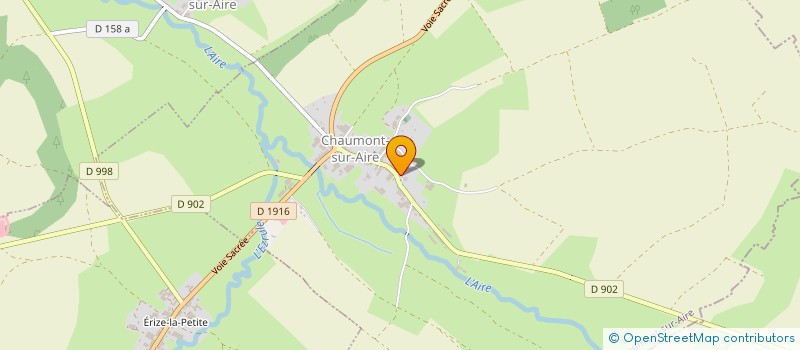 localisation de l'entreprise SCEA DU MONT BLANC  CHAUMONT-SUR-AIRE