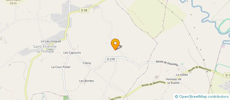 localisation de l'entreprise SCEA DU MONT ROTY  SAINT-ETIENNE-LA-THILLAYE