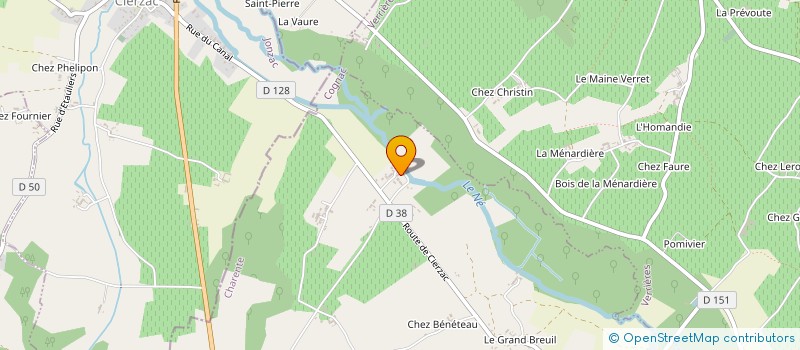 localisation de l'entreprise SCEA DU MOULIN D'AGER à SAINT-PALAIS-DU-NE