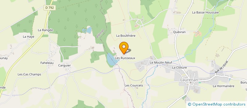 localisation de l'entreprise SCEA DU NINIAN à LAURENAN