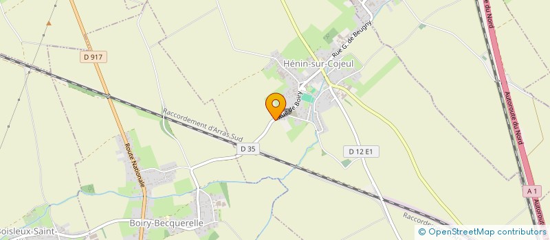 localisation de l'entreprise SCEA DU NOMBRE D'OR  HENIN-SUR-COJEUL